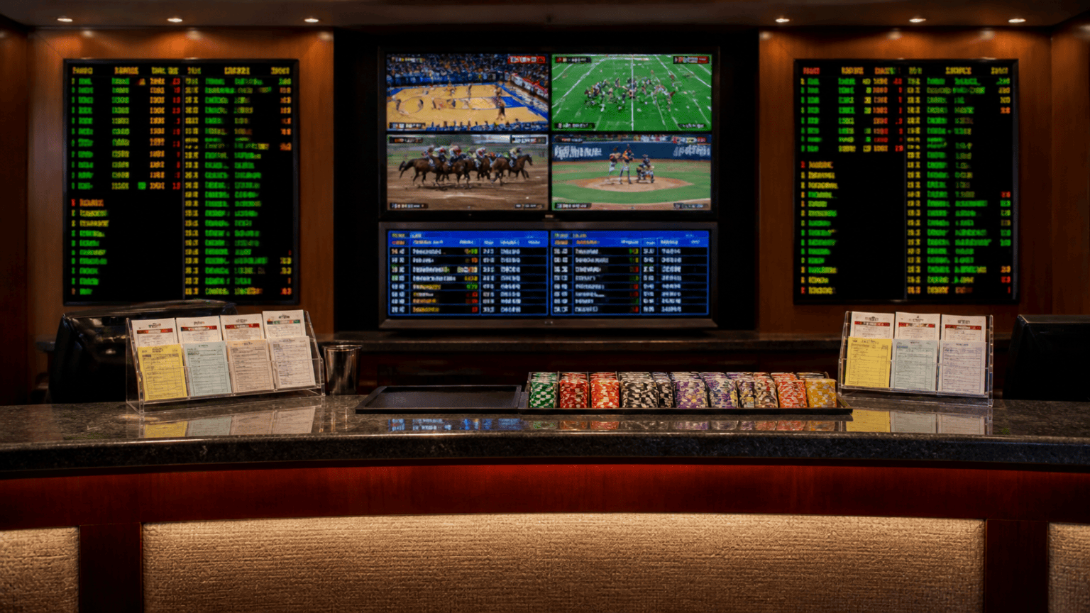sports betting sites Singapore: What Readers Should Know Sports betting counter with live odds and casino-related setting